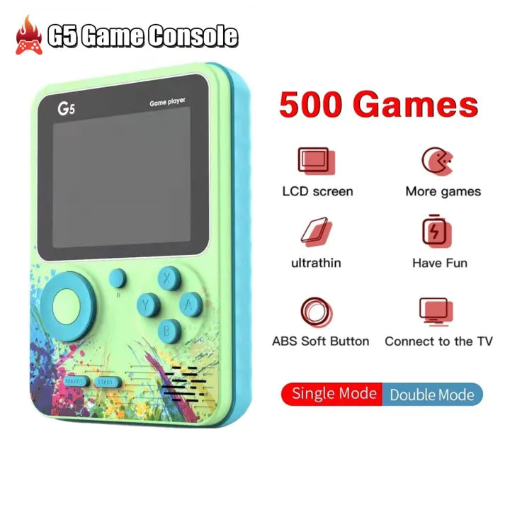 G5 Retro Game Console 500-IN-1 Games - Two Players (Code:2100)