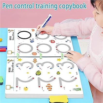 Stroke Line Dot to Dot Work Book Level-1, 64 Pages (Code:590)