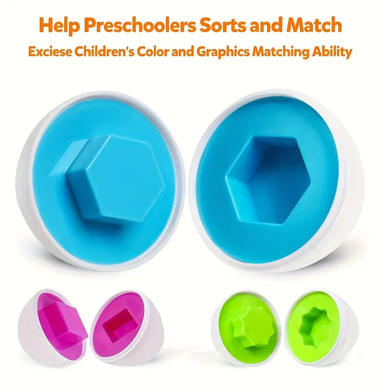 Shape and Colour Matching Eggs (Code:685)