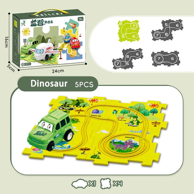 Rail Car Puzzle / Aeroplane- 5 Pcs (Code:707)