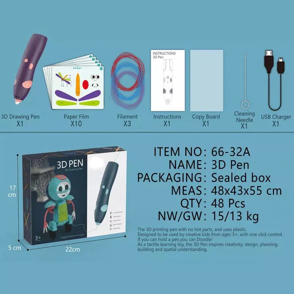 3D Drawing Pen (Code:1950)