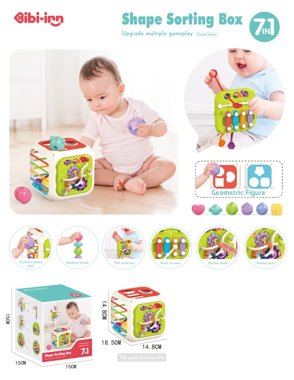 Activity Cube Box - 7 in 1 (Code: 1650)
