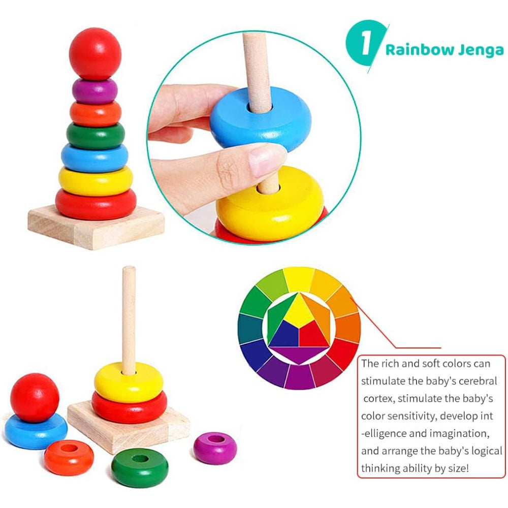 Wooden Rainbow Tower (Code: 420)