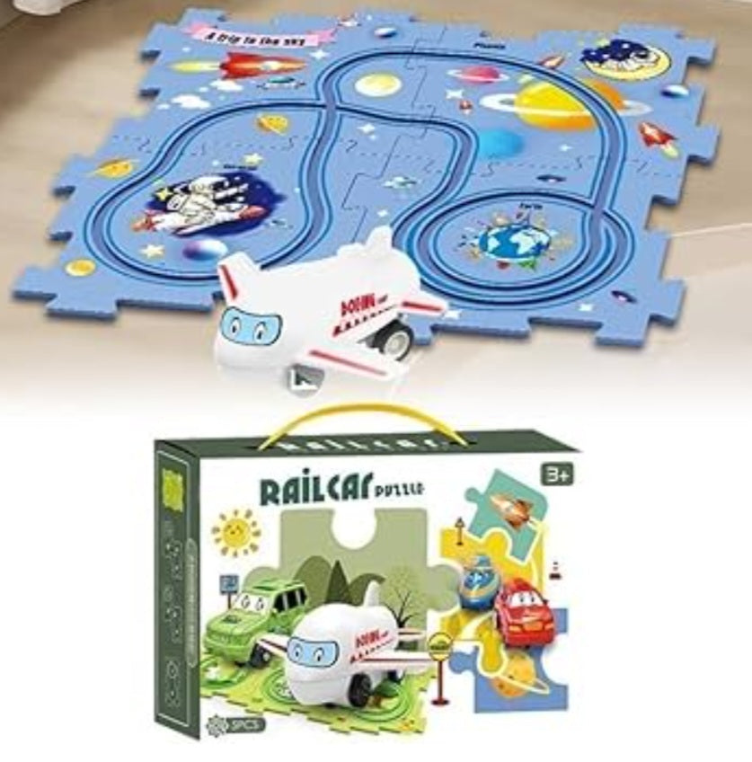 Rail Car Puzzle / Aeroplane- 5 Pcs (Code:707)