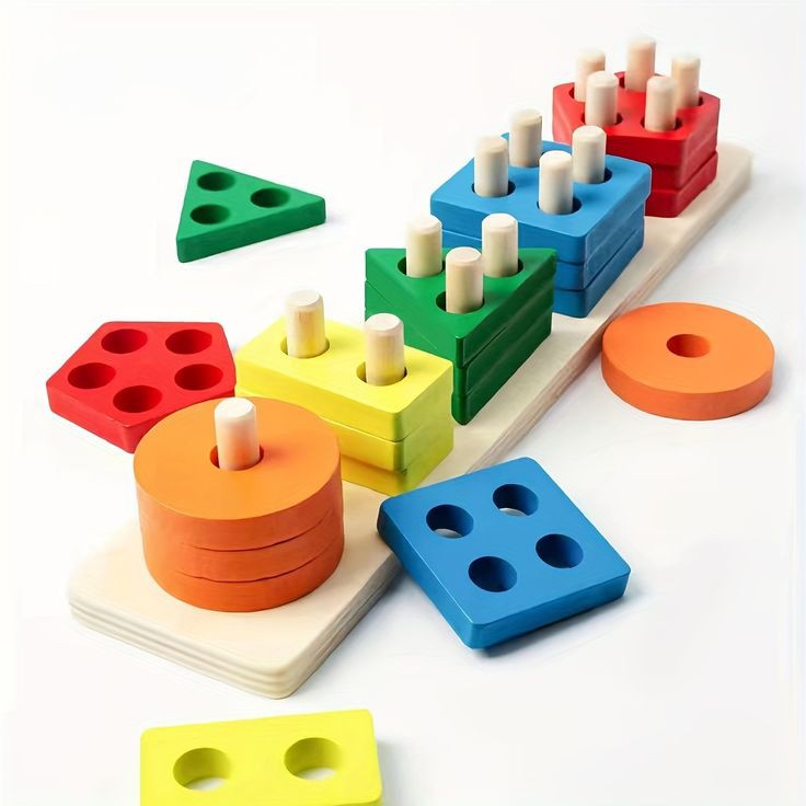 Geometric Shapes Wooden Sorter (Code:700)
