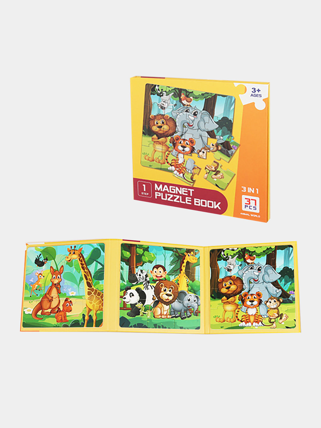 3 in 1 Magnetic Puzzle Book (Code:810)