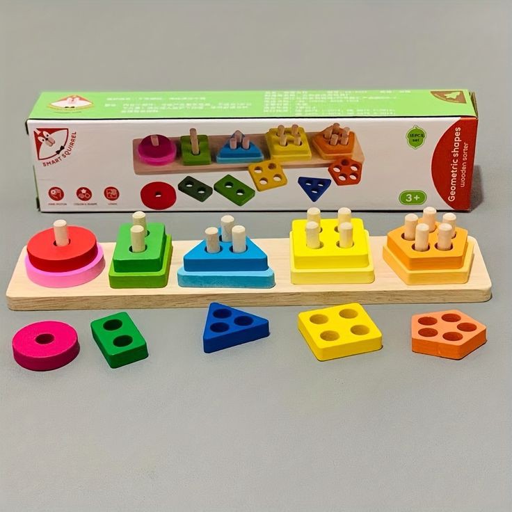 Geometric Shapes Wooden Sorter (Code:700)