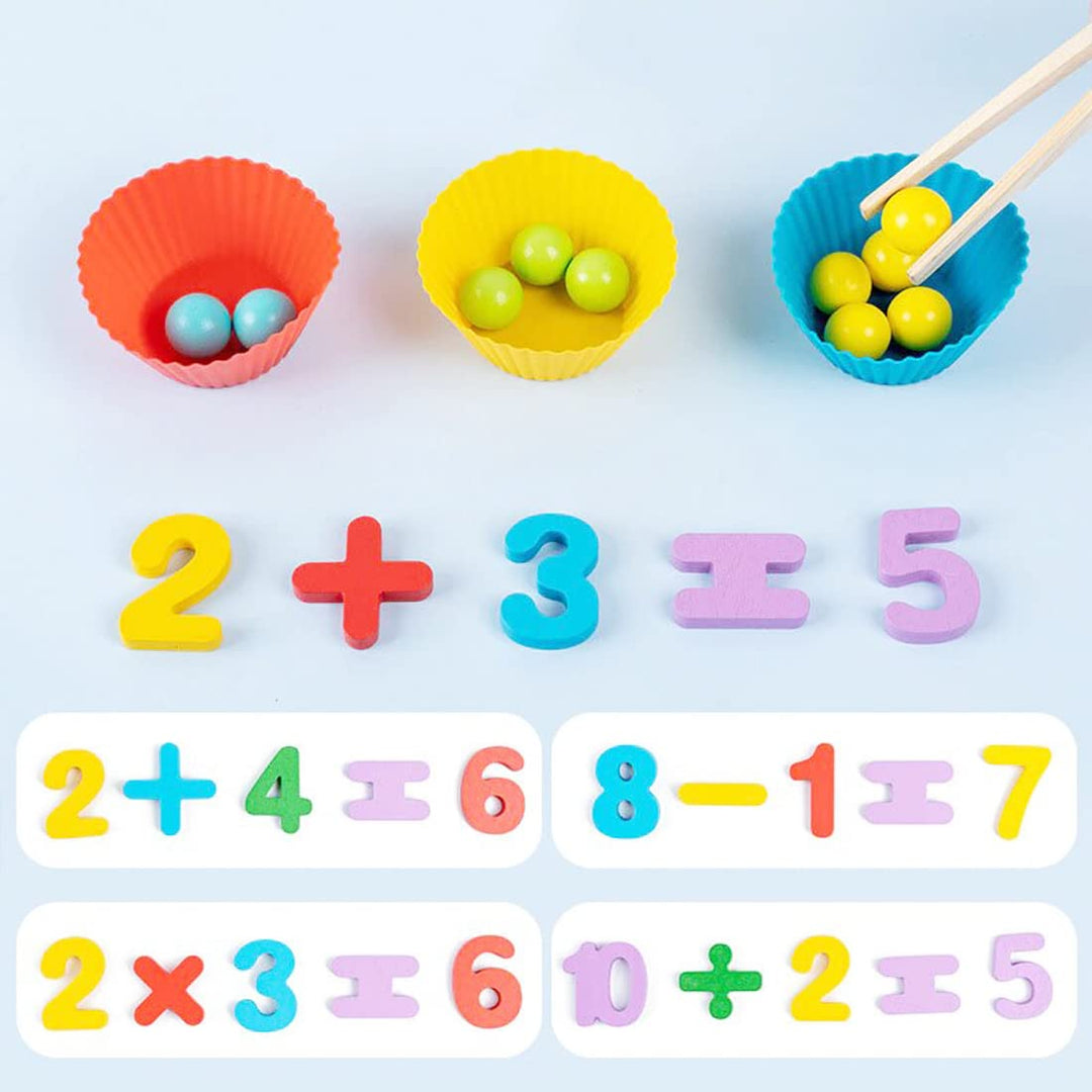 Wooden Numbers Cognitive Matching Game (Code: 1400)
