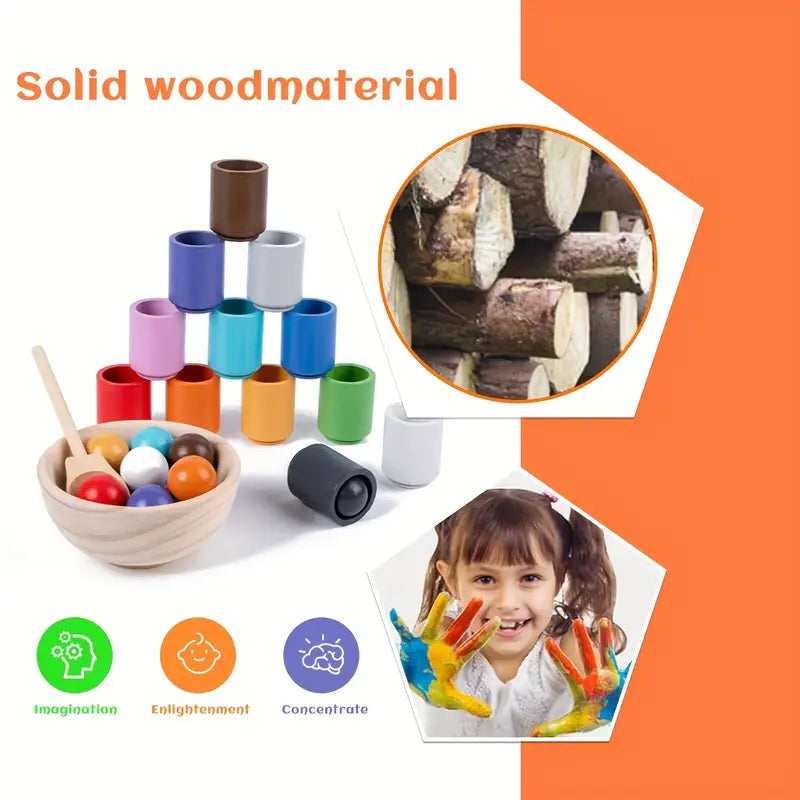 Wooden Colour Sorting Toy (Code:1200)