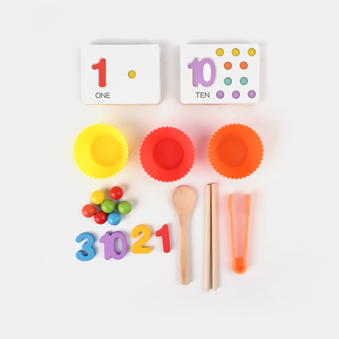 Wooden Numbers Cognitive Matching Game (Code: 1400)