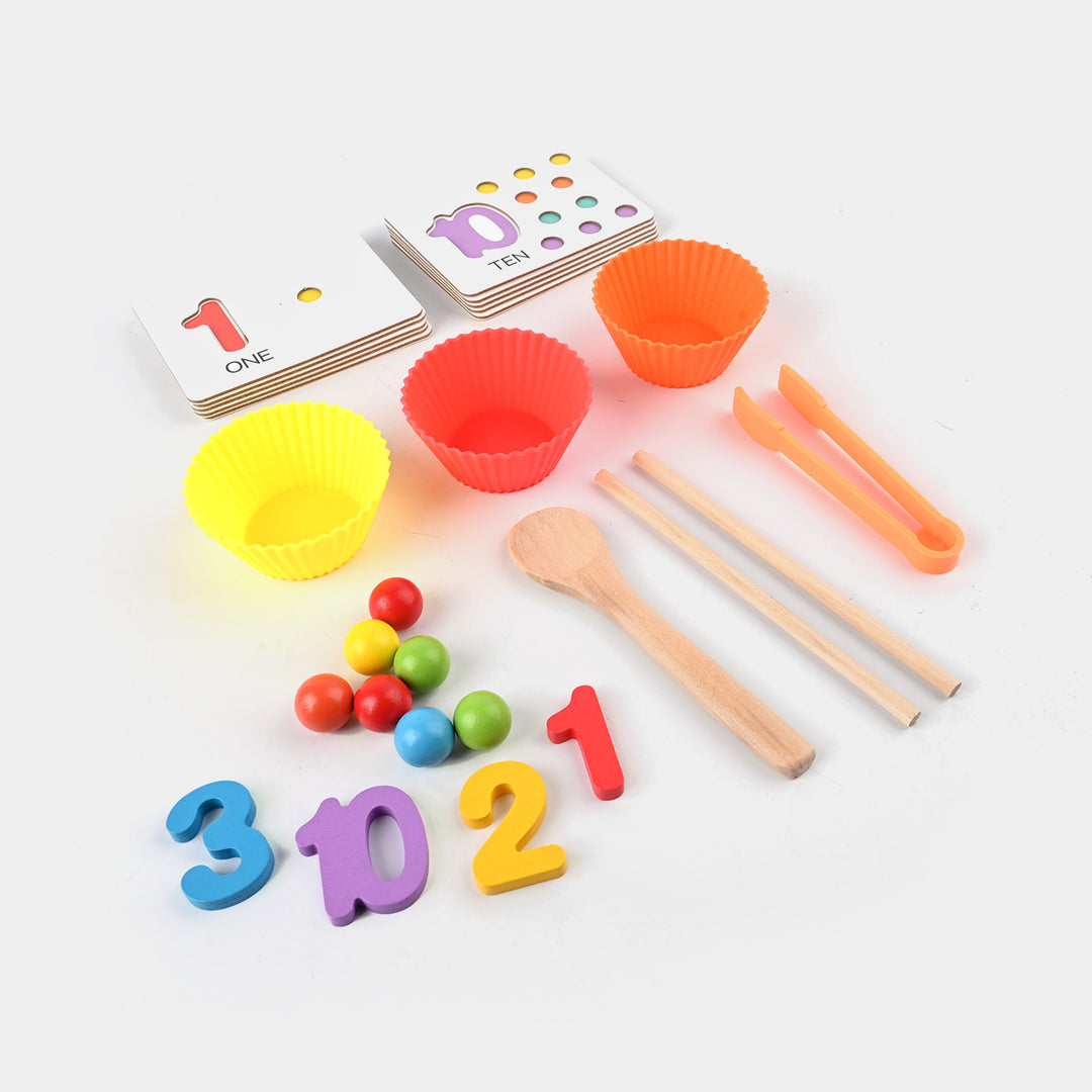Wooden Numbers Cognitive Matching Game (Code: 1400)
