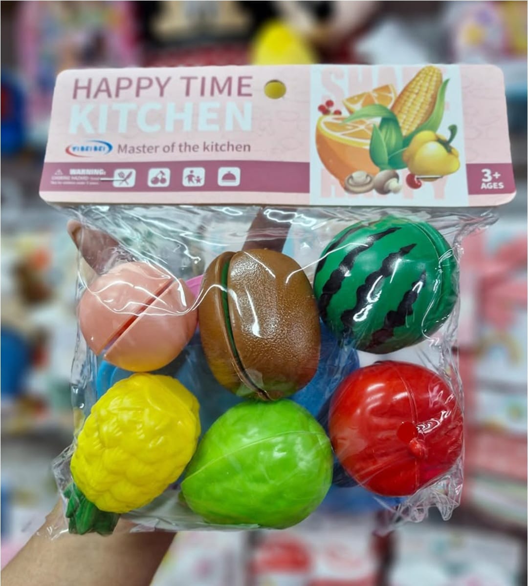 Pretend Play - Fruits/Vegetables Cutting Set - 9 Pieces (Code: 500)
