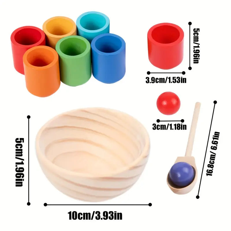 Wooden Colour Sorting Toy (Code:1200)