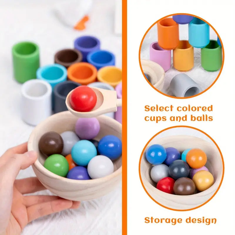 Wooden Colour Sorting Toy (Code:1200)