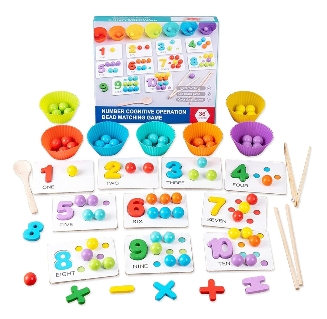 Wooden Numbers Cognitive Matching Game (Code: 1400)