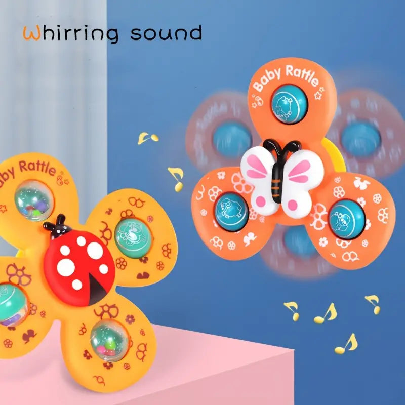 Rattle Spinners with Suction Cup – (Pack of 3) (Code:650)