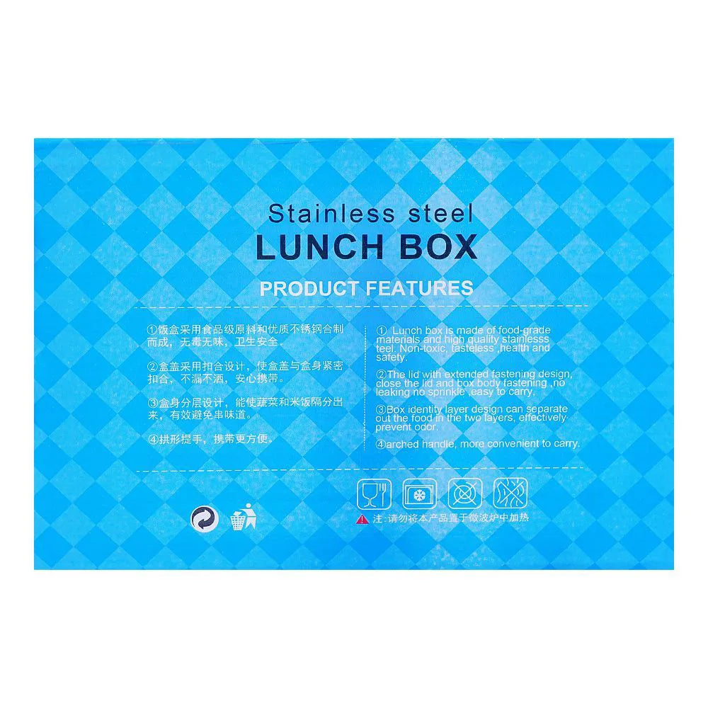 Tedemei Disney Frozen Stainless-Steel Blue Lunch Box, 710ml, LB03