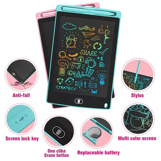 LCD Writing Tab Multicolour 12 inch (Code:345)