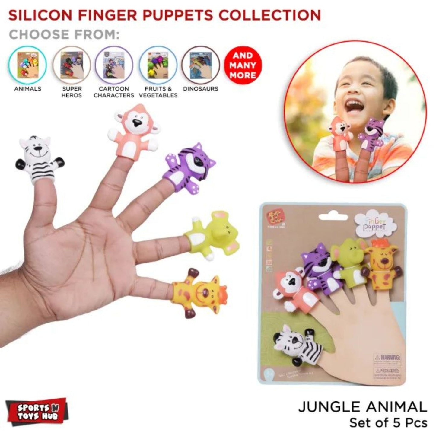 Finger Puppets - 5 pcs Set (Code: 500)