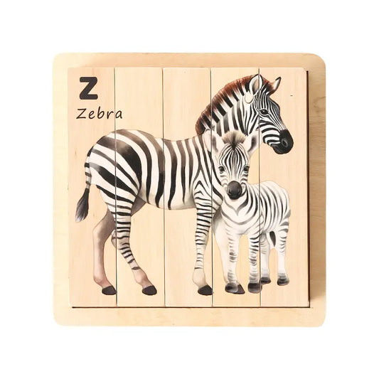 Wooden Animal Puzzle - 4 Sided (Code: 1100)