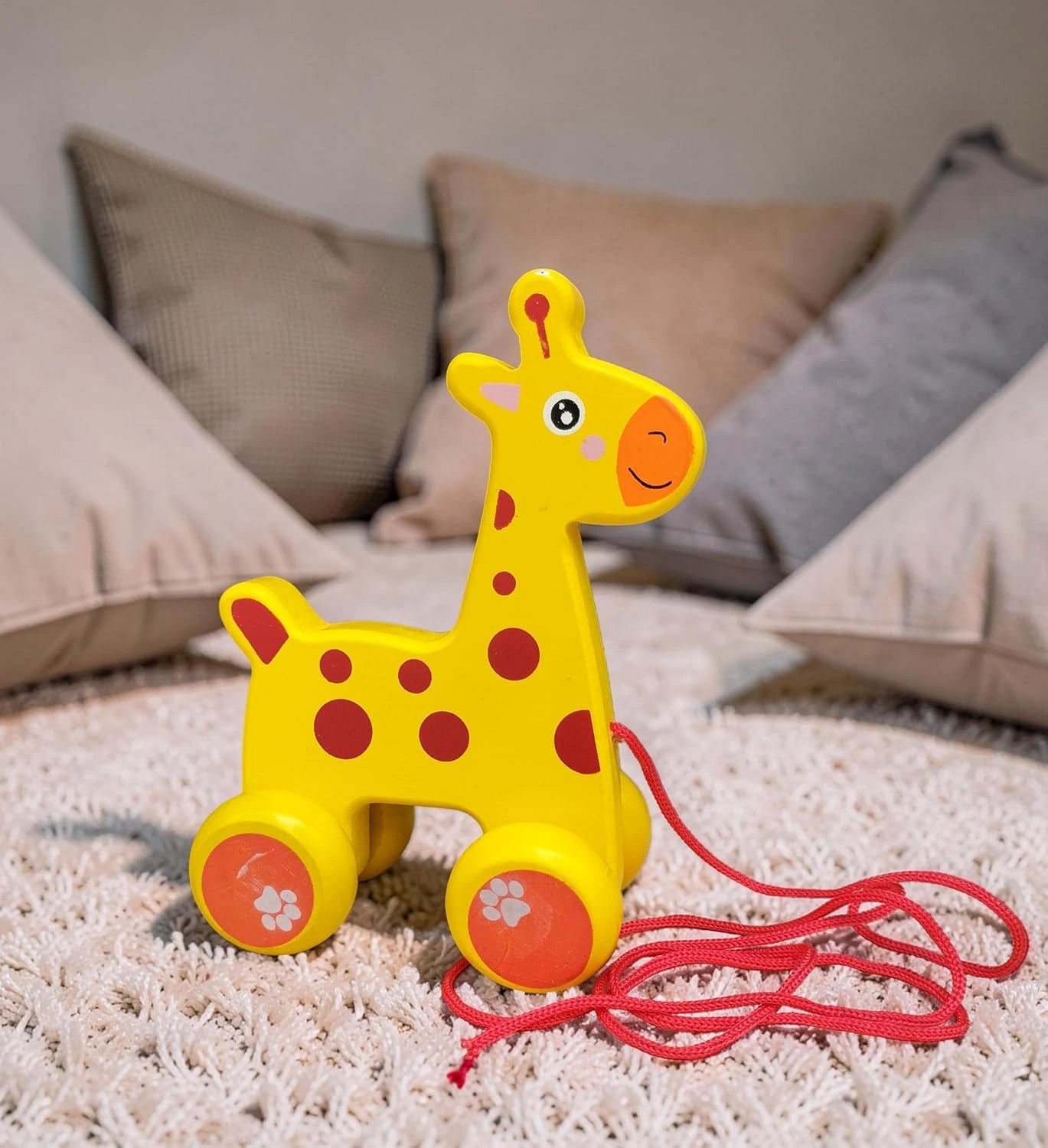 Mini Pull-Along Giraffe Toy (Code: 350)