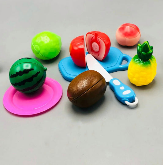 Pretend Play - Fruits/Vegetables Cutting Set - 9 Pieces (Code: 500)